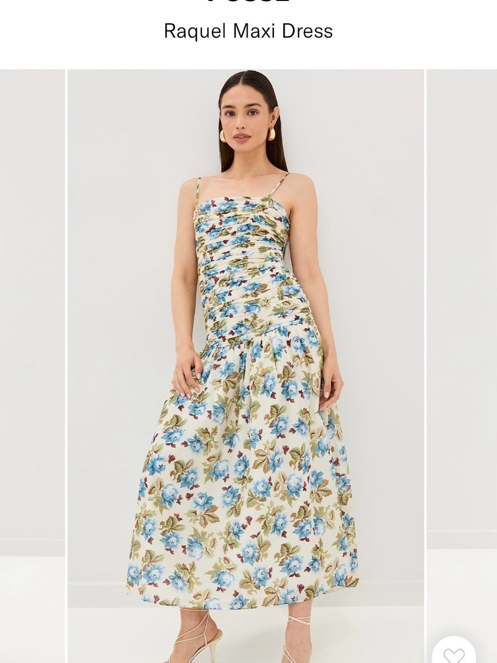 Posse Raquel Floral Drop Waist Maxi Dress